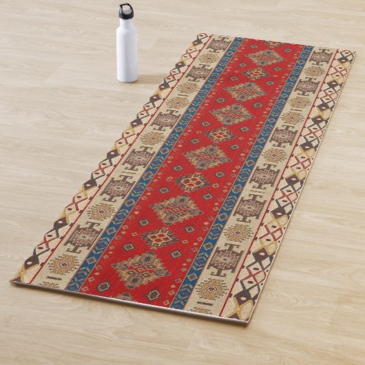 Antiek Oriëntaals Turks Rood Ottomaanse Kilim Tapi Yogamat (In situ)