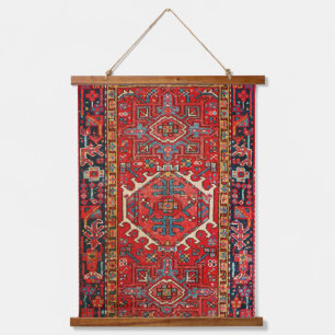 Antiek-Oriental Rug Pattern Hangend Wandkleed