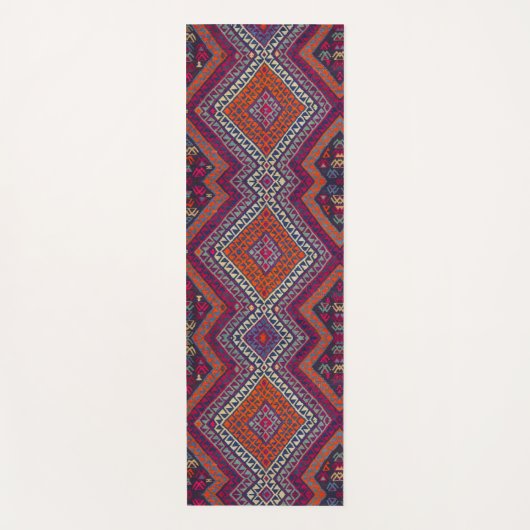 Antiek-Oriental Traditional Armenian Pattern Rug Yogamat (Voorkant)