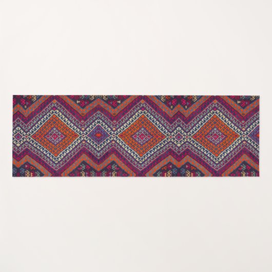 Antiek-Oriental Traditional Armenian Pattern Rug Yogamat (Voorkant (horizontaal))
