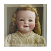 Antiek Orsini Doll Ceramic Tile of Trivet Tegeltje (Voorkant)