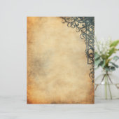 Antiek oud perkamentpapier (Staand voorkant)