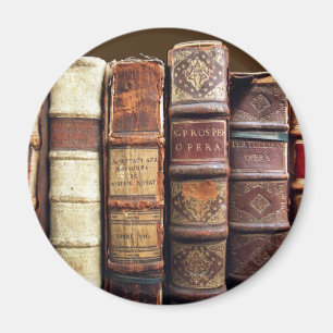 Antiek Oude Boeken  Tomes Gift Magneet