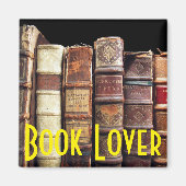 Antiek Oude Boeken Tomes Gift Magneet (Voorkant)