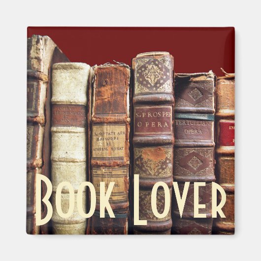 Antiek Oude Boeken Tomes Gift Magneet (Voorkant)