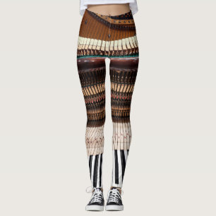 Antiek oude concertpianofoto leggings