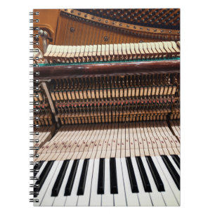 Antiek oude concertpianofoto notitieboek