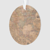 Antiek oude kaart geïnspireerd (13) ornament (voorkant)