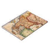 Antiek oude kaart geïnspireerd (2) notitieboek (Linkerzijde)