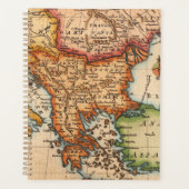 Antiek oude kaart geïnspireerd (2) planner (Voorkant)