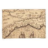 Antiek oude kaart geïnspireerd (3) kussensloop (Voorkant-Rechts)