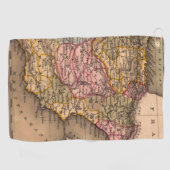 Antiek oude kaart geïnspireerd (5) golfhanddoek (Horizontaal)