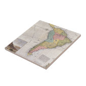 Antiek oude kaart geïnspireerd (8) tegeltje (Zijkant)