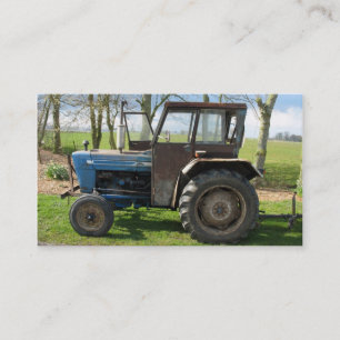Antiek oude tractor Small Photo Card Visitekaartje
