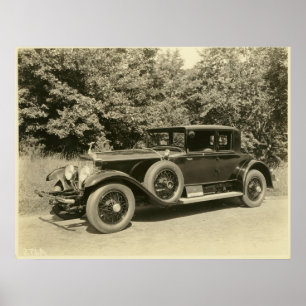 Antiek oude Vintage-auto's afdrukken Poster