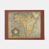 Antiek Oude Wereld Gerardus Mercator Kaart van Afr Deurmat (Voorkant)