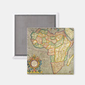Antiek Oude Wereld Gerardus Mercator Kaart van Afr Magneet (Voorkant / Achterkant)