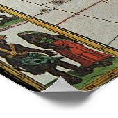 Antiek Oude Wereldkaart van Afrika, c. 1635 Poster (Hoek)