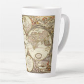 Antiek Oude Wereldkaart van Frederick de Wit, ca. Latte Mok (Rechterhoek)