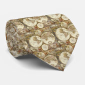 Antiek Oude Wereldkaart van Frederick de Wit, ca.  Stropdas (Opgerold)