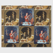 ANTIEK OVEN BAKER, BAKERY BREAD SHOP CADEAUPAPIER (Vlak)