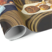 ANTIEK OVEN BAKER, BAKERY BREAD SHOP CADEAUPAPIER (Rol Hoek)