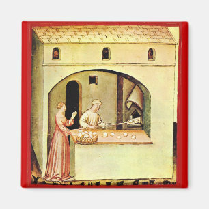 ANTIEK OVEN BAKER, BAKERY BREAD SHOP MAGNEET