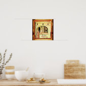 ANTIEK OVEN BAKER, BAKERY BREAD SHOP POSTER (Keuken)