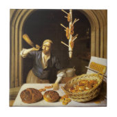 ANTIEK OVEN BAKER, BAKERY BREAD SHOP TEGELTJE (Voorkant)