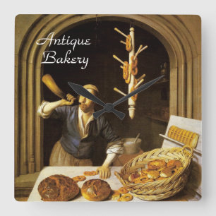 ANTIEK OVEN BAKER, BAKERY BREAD SHOP VIERKANTE KLOK