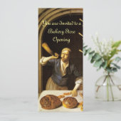 ANTIEK OVEN BAKERY BREAKFEAST PARTY KAART (Staand voorkant)