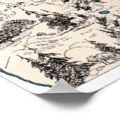 Antiek overzicht van de kaart van het Afbeelding (Hoek)