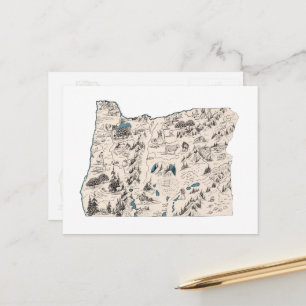 Antiek overzicht van de  staat van de  kaart van h