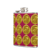 ANTIEK OWL rood goud Heupfles (Links)