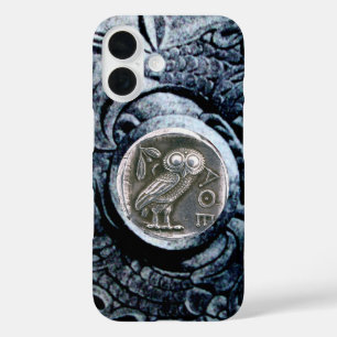 ANTIEK OWL SILVER COIN iPhone 16 HOESJE