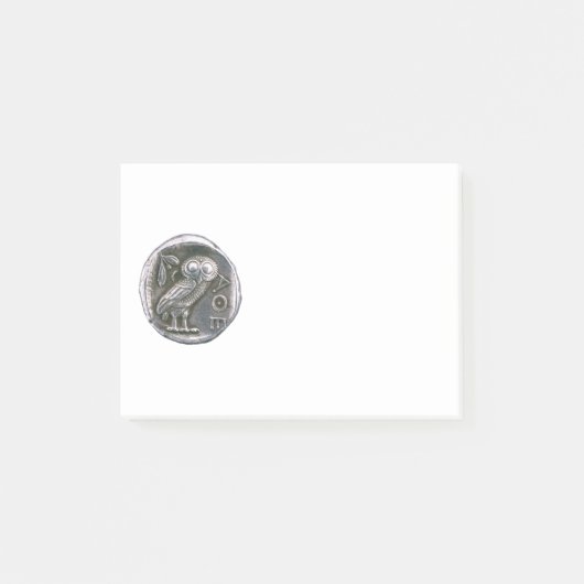 ANTIEK OWL Silver Post-it® Notes (Voorkant)