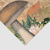 Antiek paddenstoelontkoppelpapier tissuepapier (Detail)