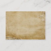 Antiek papier visitekaartje (Achterkant)