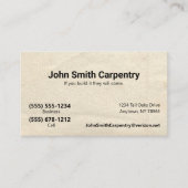 Antiek papieren Achtergrond Aangepaste dubbele tel Visitekaartje (Voorkant)