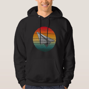 Antiek papieren vliegtuig hoodie