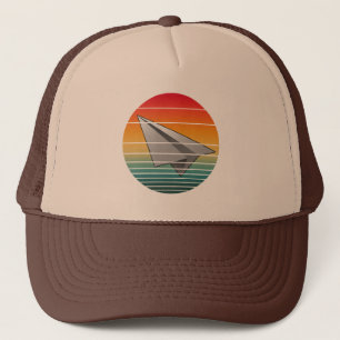 Antiek papieren vliegtuig trucker pet