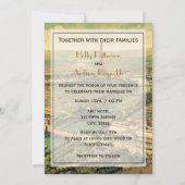 Antiek Paris DIY Achtergrondkleur V Bruiloft Kaart (Achterkant)