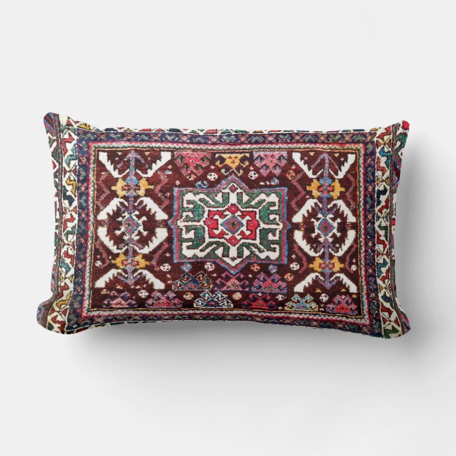 Antiek Perzisch Oriental Rug Design Pillow Kussen (Voorkant)