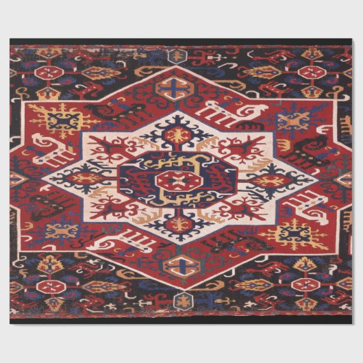 Antiek Perzisch Patroon Cadeaupapier (Vlak)