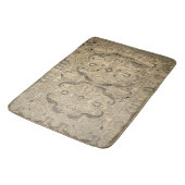 Antiek Perzisch tapijt bruin beige baardmat Badmat (Gekanteld)