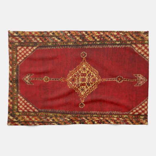 Antiek Perzisch tappatroon Theedoek (Horizontaal)