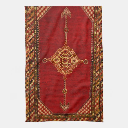 Antiek Perzisch tappatroon Theedoek (Verticaal)