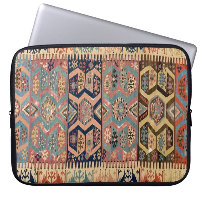 Antiek Perzisch Turks oosterse tapijt Laptop Sleeve (Voorkant)