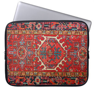 Antiek Perzisch Turks paisleypatroon, rood Laptop Sleeve