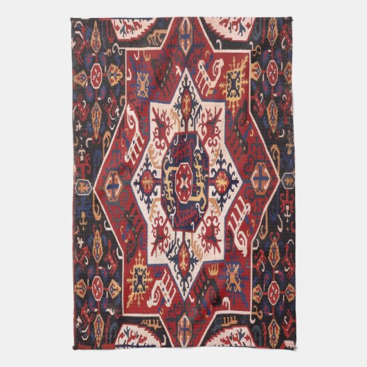 Antiek Perzisch Turks tapijt Theedoek (Verticaal)